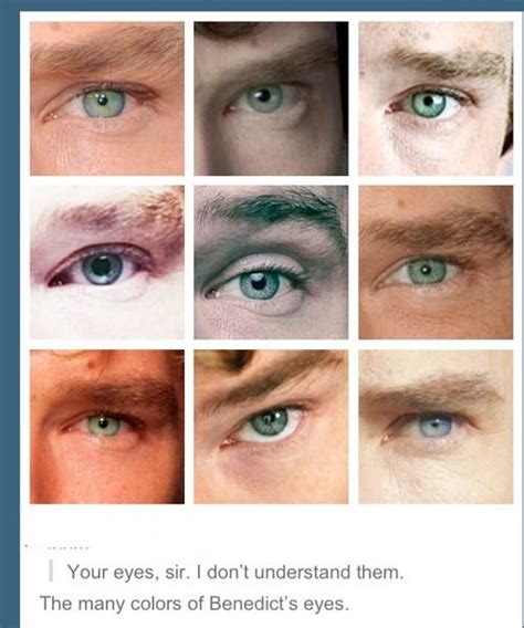The Many Colors Of Benedict Cumberbatchs Eyes Sherlock Holmes