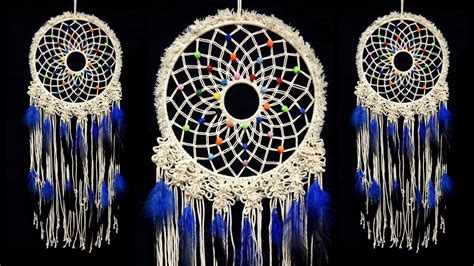 How To Make A Macrame Wall Hanging Dreamcatcher Diy Tutorial Youtube