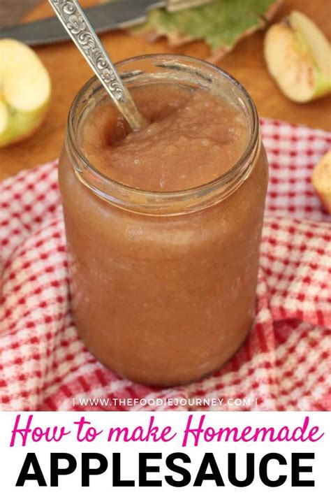 How To Make Homemade Applesauce At Home A Super Easy Healthy Recipes