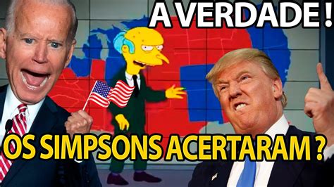 Os Simpsons Previram O Resultado Das Eleições Dos Eua Entre Biden E