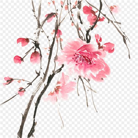 27 Lukisan Bunga Cina Galeri Bunga Hd