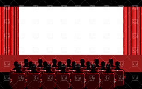 Download Movie Theater Blue Hall Royalty Vector Clipart Eps By