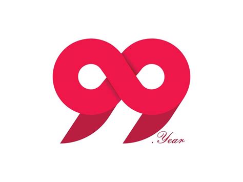 99th Anniversary Logo Design Red 99 Logo Designs Happy 99th Year