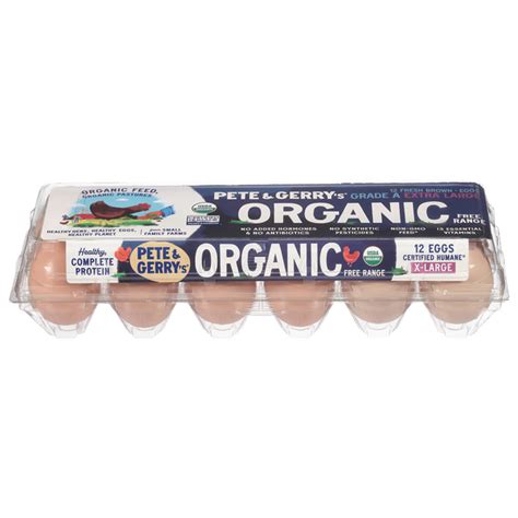 Save On Pete And Gerrys Brown Eggs Grade A Extra Large Free Range