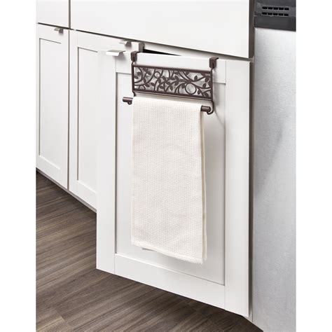 Idesign Vine Over The Cabinet Kitchen Dish Towel Bar Holder Bronze