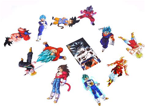 anime domain dragon ball vinyl stickers 100 pieces bigamart