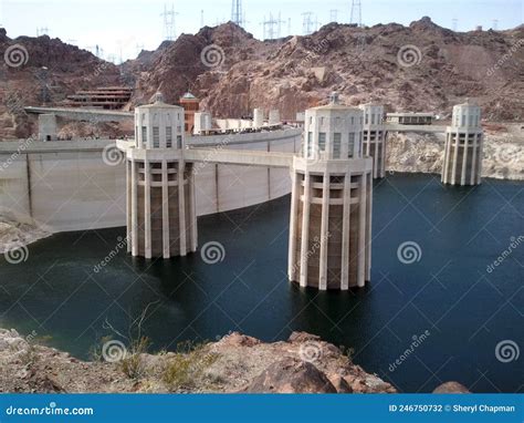 Hoover Dam Hydroelectric Power Plant Nevada Stock Photo Image Of