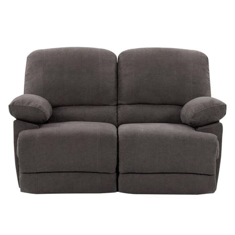 Corliving Lea Missionshaker Grey Chenille Reclining Loveseat In The