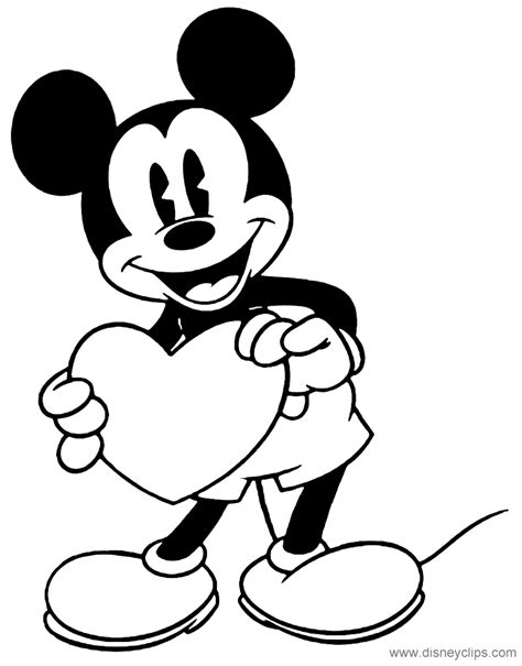 Disney Valentine S Day Coloring Pages 3 Disneyclips Com