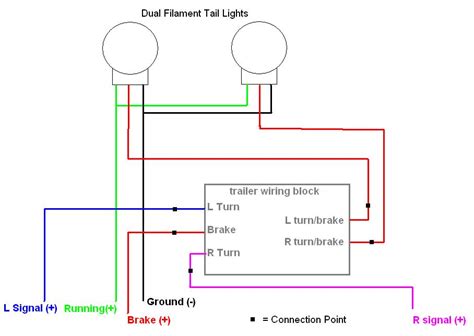 The schematic is nice and simple to visualise the principal of how this works. How to wire dual filament, 3 wire tail light, turn signal or DRL lights - OBD Innovations Blog