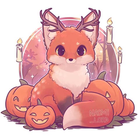 Naomi Lord On Instagram 🎃 A Halloween Fox 🦊🎃 Cute Kawaii Animals