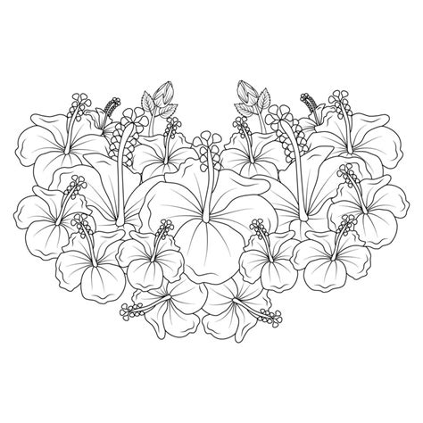 Hawaiian Flower Printable Coloring Pages Best Flower Site
