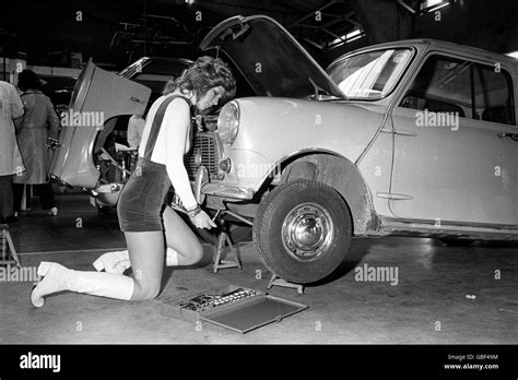 Work Diy Car Repair 1971 Stock Photo Alamy