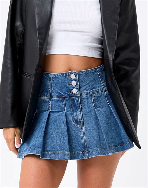 Brand Cheap Sale Venue Denim Mini Skirt Olagrande Com