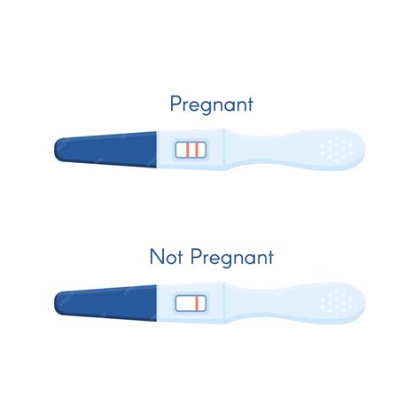 Premium Vector Pregnancy Or Ovulation Positive And Negative Test