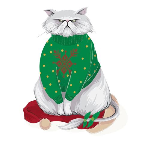 Heyemilychu Illustration Christmas Cat Christmas Cats Christmas