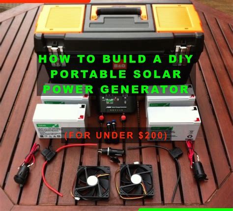 I started looking into some of the largest portable solar generator units on the market because the idea of a completely silent generator that can run large power loads while never needing gasoline is a really cool concept. How To Build A DIY Portable Solar Power Generator (For ...