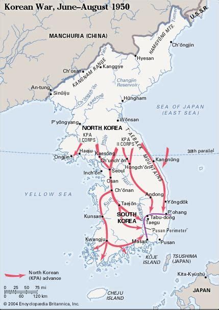 Korean War Combatants Summary Years Map Casualties And Facts