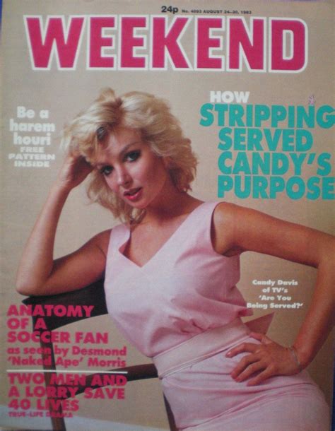 Weekend August 1983 Candy Davis Are You Being Served Favorite Authors Soccer Fans