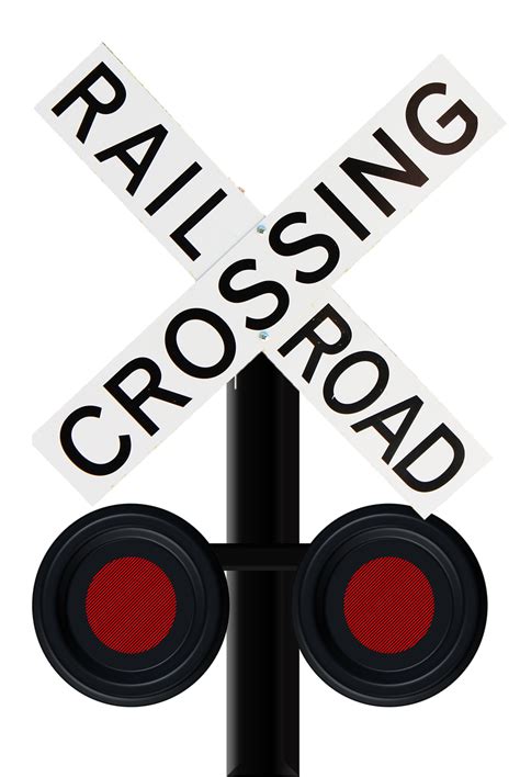 Download Railway Railroad Crossing Royalty Free Stock Illustration