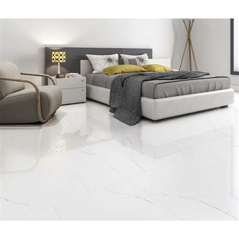 Barbados White Marble Effect Wall And Floor Tiles