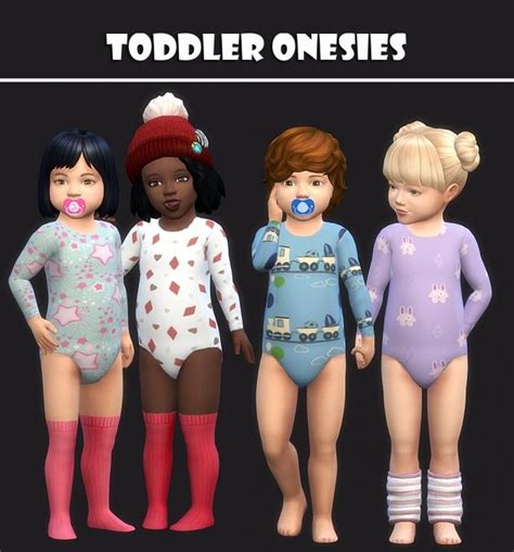 Toddler Onesies At Maimouth Sims4 Sims 4 Updates Simsyy The Sims