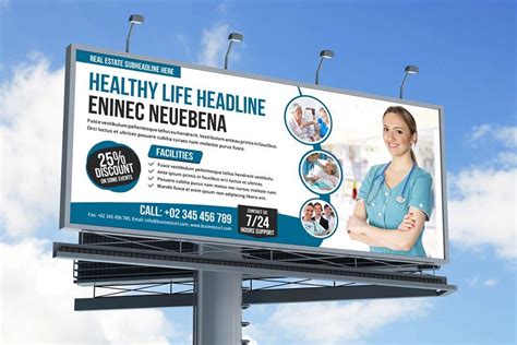 Health Medicare Billboard Psd Templates Signage Design Billboard Design