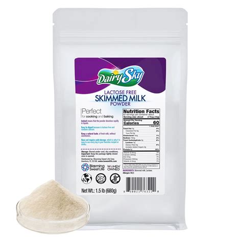 Dairysky Lactose Free Milk Powder 24oz Skim Powdered Milk Non Gmo Fat