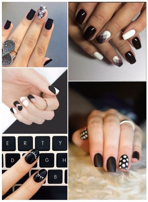 1280 x 720 jpeg 117 кб. Decoración de uñas negras: ¡+50 ideas para manicuras oscuras!