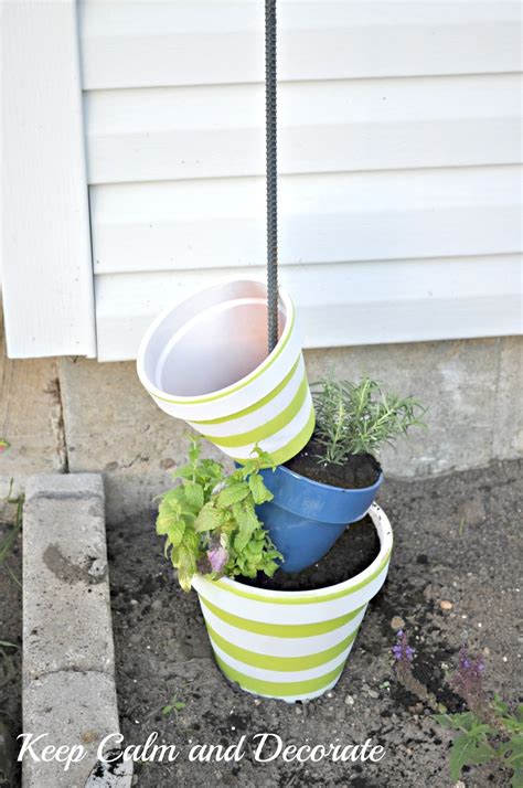 Keep Calm And Decorate Topsy Turvy Herb Garden
