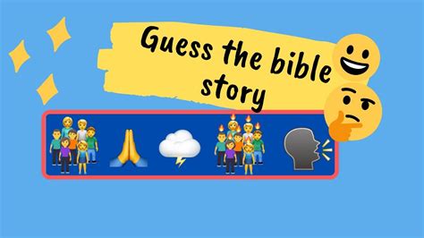 Guess the bible story 😀 Emoji bible quiz - YouTube