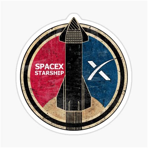 Spacex Starship Stickers Redbubble