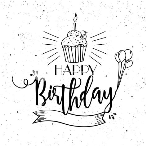 Learn how to draw birthday card pictures using these outlines or print just for coloring. Birthday Drawing Cards at GetDrawings | Free download