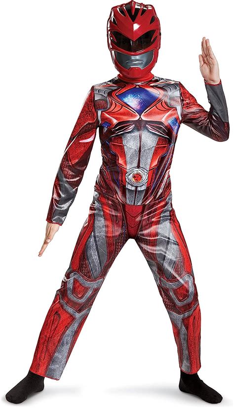 Buy Disguise Red Power Rangers Costume For Kids Official Licensed
