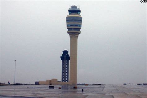 Control Towers At Atlanta International Airport Atlanta Ga