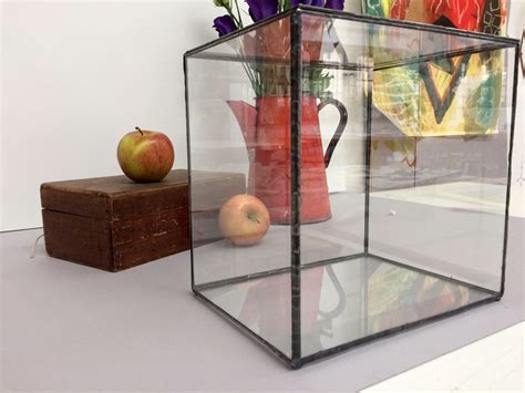 Large Glass Terrarium Cube Wedding Centrepiece Taxidermy Box Minimalist Wedding Card Holder