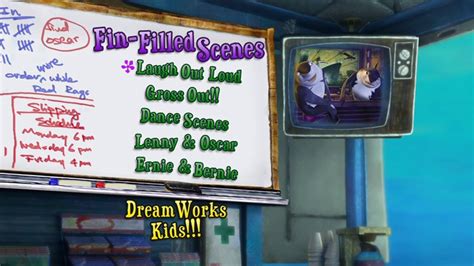 Shark tale video game dreamworks animation wiki fandom powered wikia . Shark Tale/DVD Contents/Menus | DVD Database | Fandom