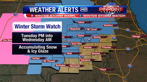 Winter Storm Watch Snow And Ice Coming Tuesday Ourquadcities