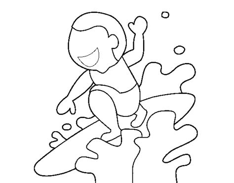 Desenho De Surf Para Colorir Colorir Com