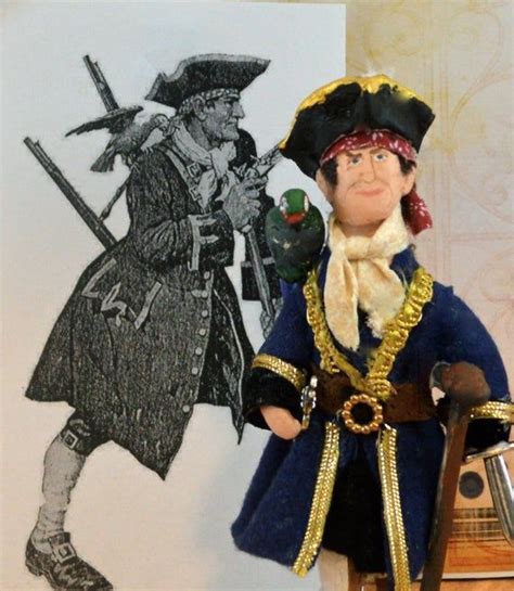 Long John Silver Pirate Doll Miniature Treasure Island Etsy Long