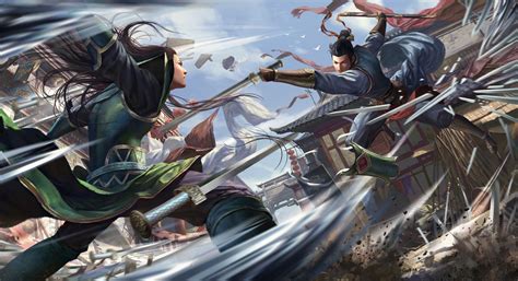 Fantasy Art Magic Warrior Sword Wuxia Xianxia Hd Wallpaper