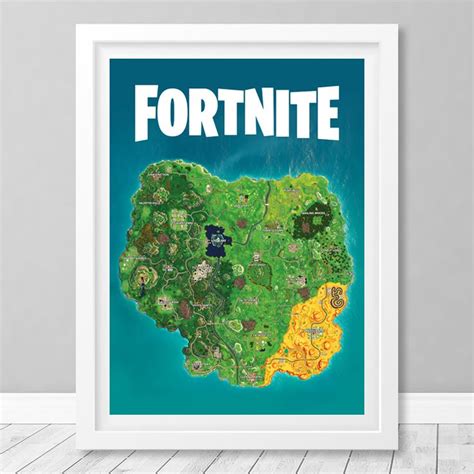 Fortnite Original Map Fortnite Map Season 6 Fortnite Poster Fortnite