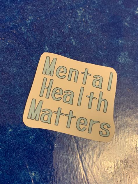 Mental Health Matters Sticker Etsy