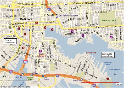 Map Of Baltimore Travelsmapscom