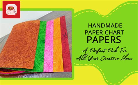 First Click Handmade Paper Chart Papers Sheets Big Size Self Made 210