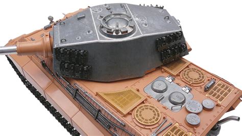 Rc Tank King Tiger 116 Metal Version Bb Barrel Smoke 360° Tower Pro