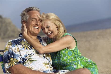 Couple Relaxing On Beach Stock Photo Image Of Lifestyle 30839714