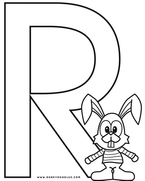 20 R Color Sheet Free Coloring Pages