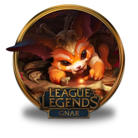 Gnar Icon League Of Legends Gold Border Iconset Fazie69