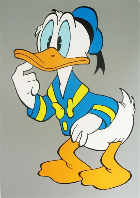 Lot Detail Vintage Poster Of Donald Duck